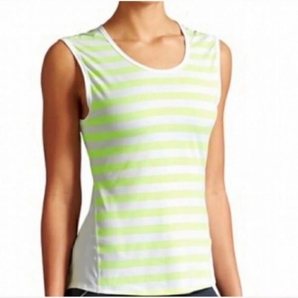 Athleta Tank  Neon Striped Tank
